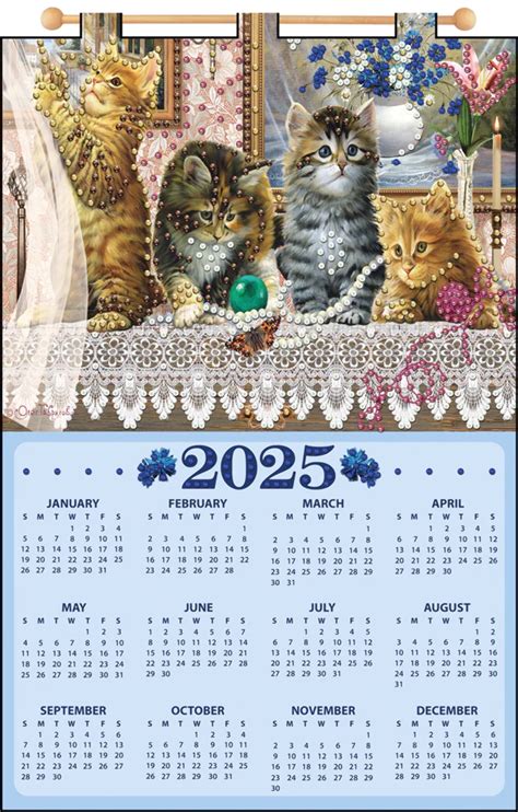 Cats On Lace 2025 Felt Sequin Calendar Walmart