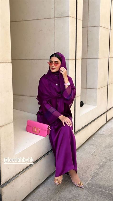 Purple Stylish Abaya Abayas Fashion Spring Outfits Casual Muslim Fashion Outfits