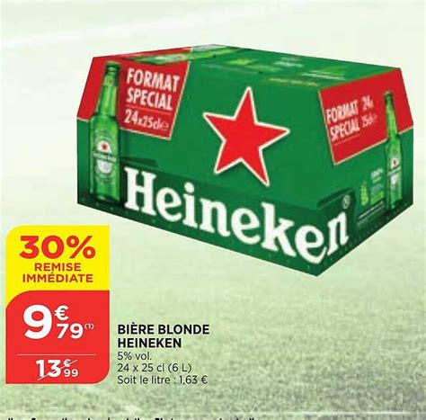 Promo Bière Blonde Heineken chez Maximarché iCatalogue fr