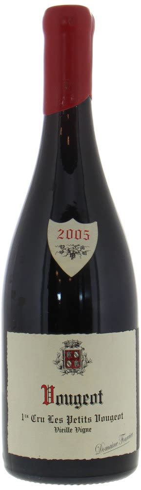 Vougeot 1er Cru Les Petits Vougeot 2005 Domaine Fourrier Buy Online