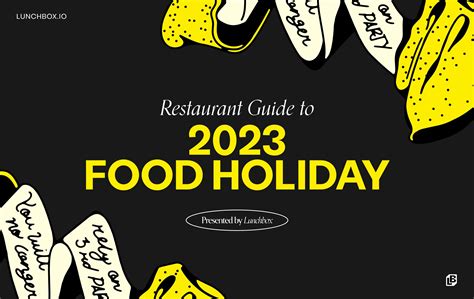 Restaurant Guide to 2023 Food Holidays