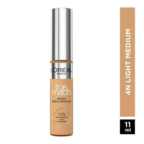 Corrector L Oréal True Match Radiant Serum Concealer Tono 4n 10 Ml Walmart