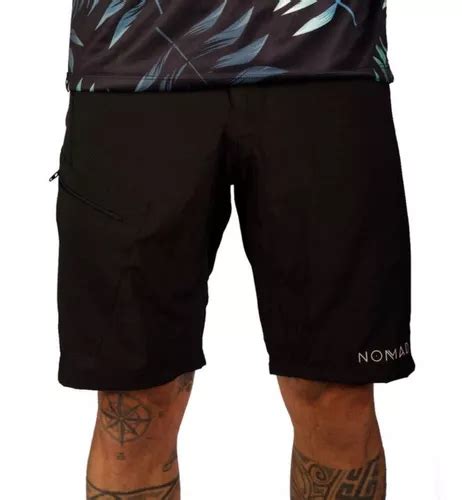 Bermuda Naked Preta Masculina Nomad Confortavel Parcelamento Sem Juros