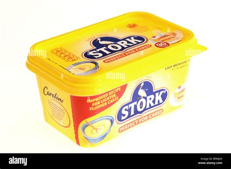 Tub Or Container Of Stork Easy Spread Baking Margarine Isolated Against