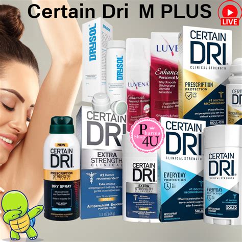 รวม Certain Dri M PLUS / Prescription / Extra Strength / Certain Dri A.M. Everyday / Spray ...