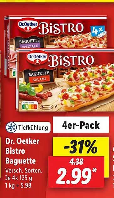 Dr Oetker Bistro Baguette Angebot Bei Lidl Prospekte De