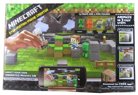 New Minecraft Stop Motion Animation Studio Distressed Retail