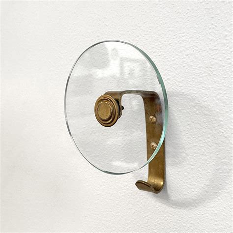 Fontana Arte Brass And Glass Coat Hook — E L E P H A N T E