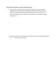 STA256H5F Final Review Part II Practice Problems STA256H5F Final