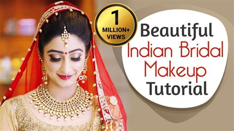 Beautiful Indian Bridal Makeup Tutorial Glittery Eye Makeup For