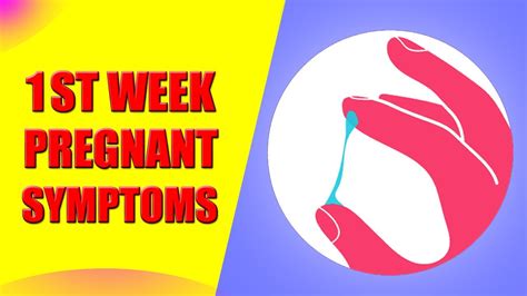 1 Week Pregnant Symptoms First Week Pregnancy Symptoms Early Signs Youtube