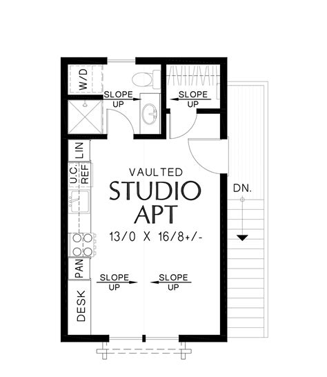 Cottage Style House Plan 1 Beds 1 Baths 336 Sqft Plan 48 1092