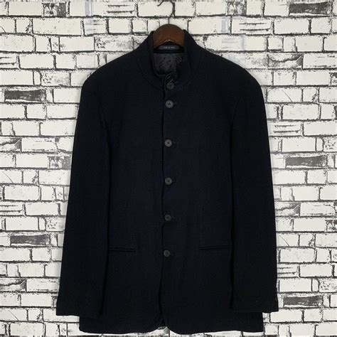 Emporio Armani × Luxury × Vintage Emporio Armani Mandarin Collar Jacket