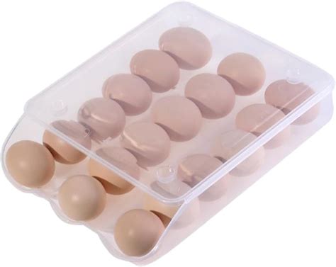 Amazon Co Jp Egg Dispenser Automatic Egg Storage Rack With 18 Egg