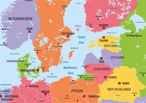 Staatkundige Kaart Europa 1201 Europa Kaarten Vector Map