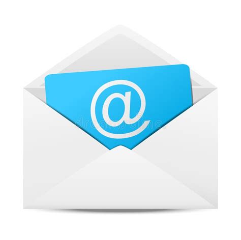 blue email symbol stock illustration illustration  email