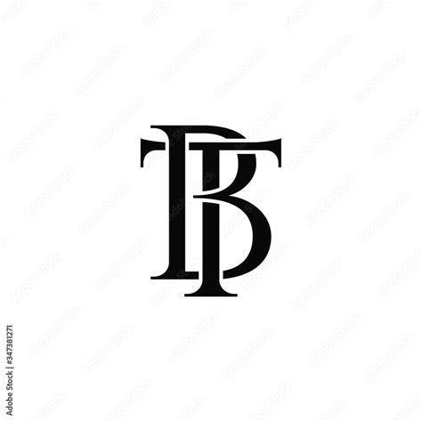 Bt Letter Original Monogram Logo Design Stock Vector Adobe Stock