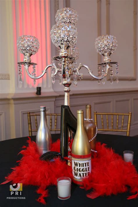 Beautiful Centerpiece For A Speakeasy Themed Dinner Party The Roaring