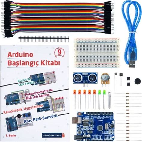 Arduino Uno Başlangıç Seti Klon Kitaplı ve Videolu Fiyatı