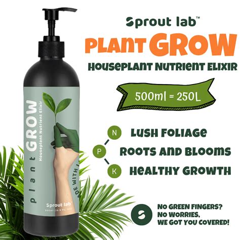 Sprout Lab Plant Grow All In One Houseplant Nutrient Elixir Liquid