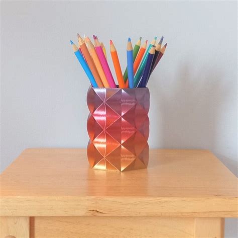 Pencil Case Origami Style Pencil Holder For Desk Cute Pen Holder For