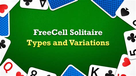 FreeCell Solitaire Types and Variations