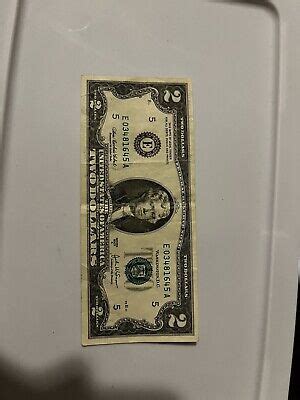 2 Dollar Bill 2003 Series A EBay