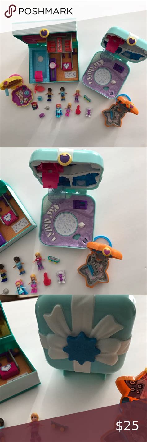 Polly Pockets Bundle 4 Complete Sets Polly Pocket Playset Action