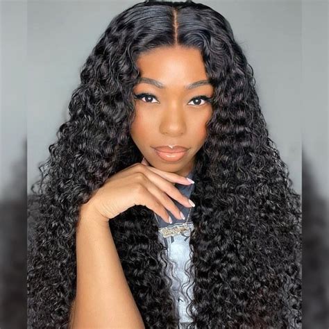 Water Wave Glueless Hd Lace Closure Wigs Pre Plucked Wear And Go Wig With Natural Hairline