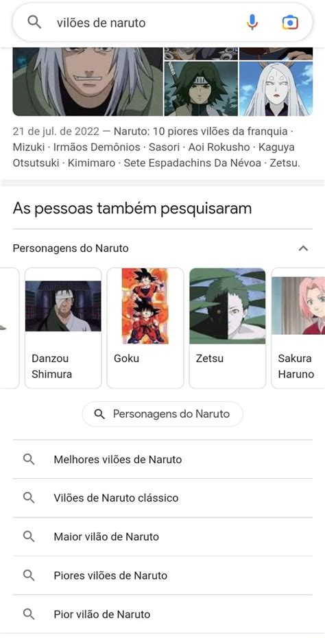 Q Vil Es De Naruto Yin De Jul De Naruto Piores Vil Es