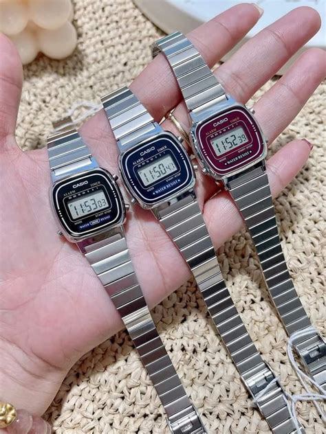Casio Small Silver Watch Womens Fashion Watches And Accessories