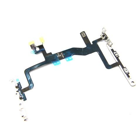 10pcs Lot Power Flex Cable With Metal Bracket For IPhone 6S 4 7 Mute