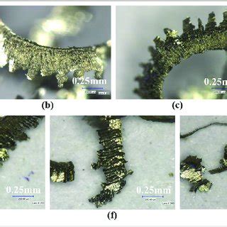 Back Surface Morphologies Of Chips Under Different Cutting Speeds A