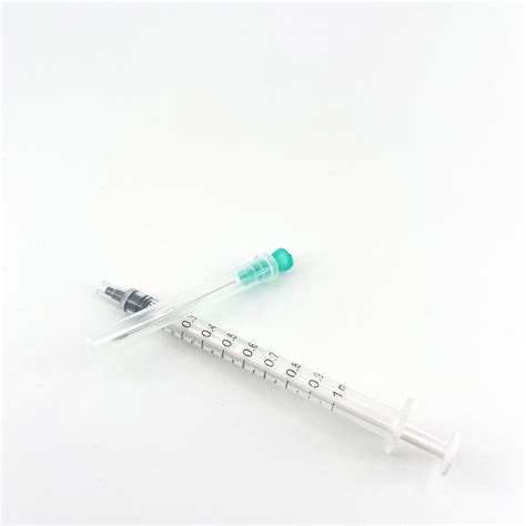 Disposable Medical Plastic Syringe With Hypodermic Needle Eo Sterile