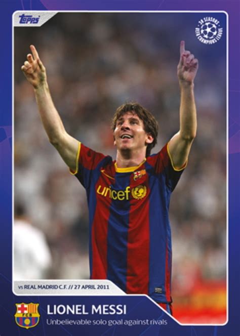 Yahoo Lionel Messi Topps Uefa Champi