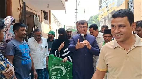 Mbt Yakutpura Candidate Amjed Ullah Khan Did His Padyatra At Santosh