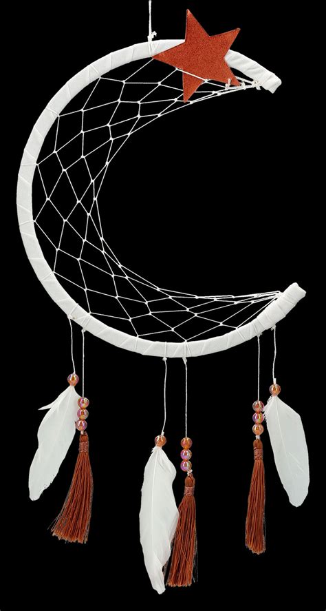 Dreamcatcher Half Moon With Feathers Figuren Shop De