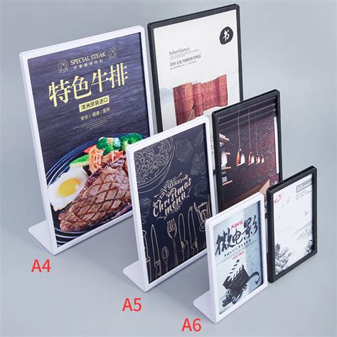 Wholesale A A A A Acrylic Sign Holder X Menu Display Table