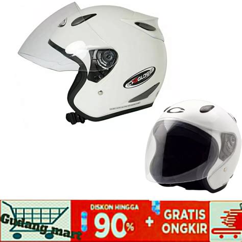 Jual Helm Cargloss Warna Putih Original Cargloss Ycn Shopee Indonesia