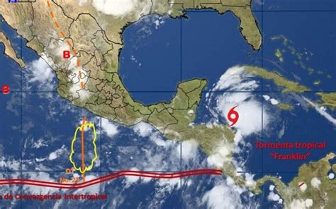 Tormenta Franklin se fortalece y se dirige a México La Nueva Radio YA