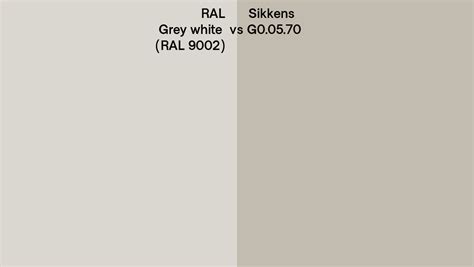 Ral Grey White Ral 9002 Vs Sikkens G00570 Side By Side Comparison