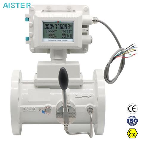 Aluminum Alloy Body Integral Digital Display Turbine Flow Meter Gas