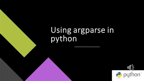 Using Argparse In Python Youtube