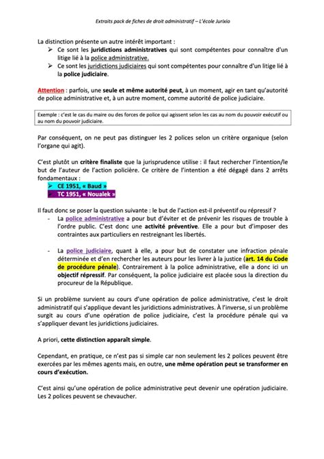 Fiches De Droit Administratif S S L Cole Jurixio