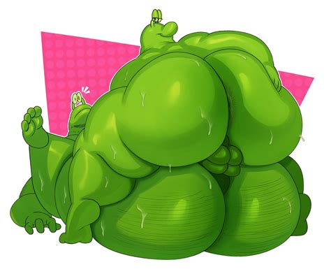 Rule 34 Anthro Backsack Big Ass Big Butt Chubby Cheeks Chubby Male Green Body Green Butt Green