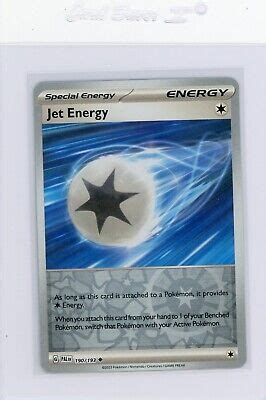 Pokemon TCG Jet Energy Scarlet Violet Paldea Evolved 190 193