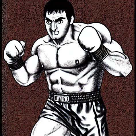 Rocky Marciano In The Style Of Kentaro Miura K Stable Diffusion