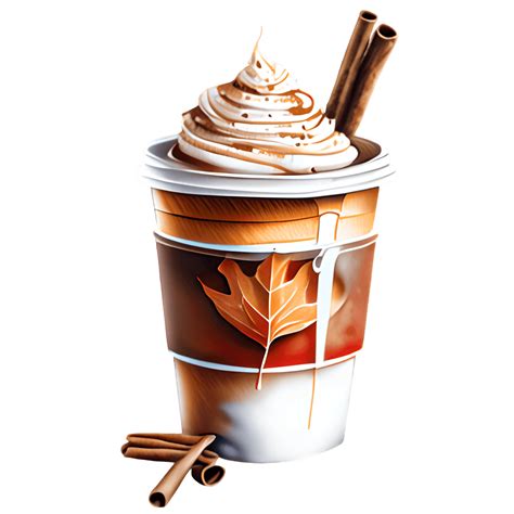 Hot Coffee In Fall Mug With Whipped Cream Creative Fabrica