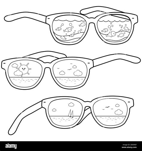 Dibujo De Gafas De Sol Para Colorear Dibujos Para Colorear Imprimir