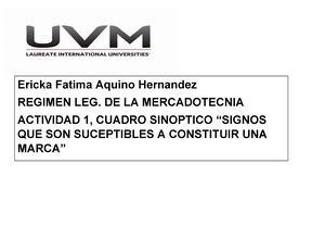 Actividad 11 Automatizada Regimen Legal De La Mercadotecnia Regimen